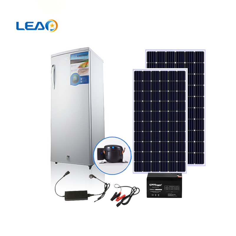 Congélateur vertical à énergie solaire DC12/24V