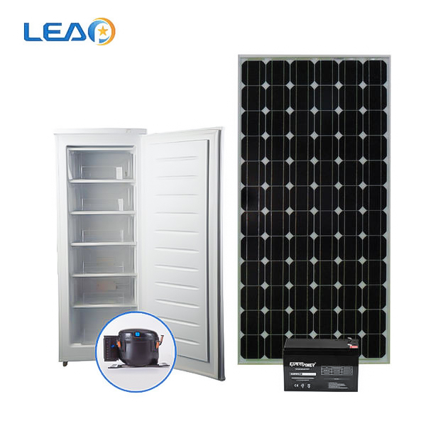Congélateur vertical à énergie solaire DC12/24V